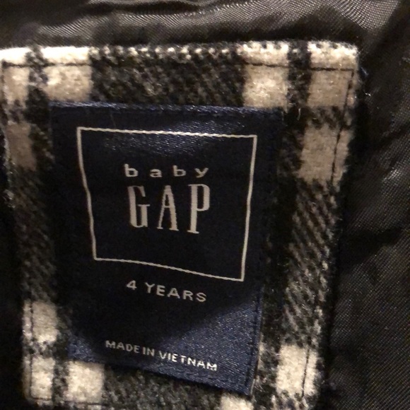 GAP black white coat size 4 4t - Picture 3 of 4